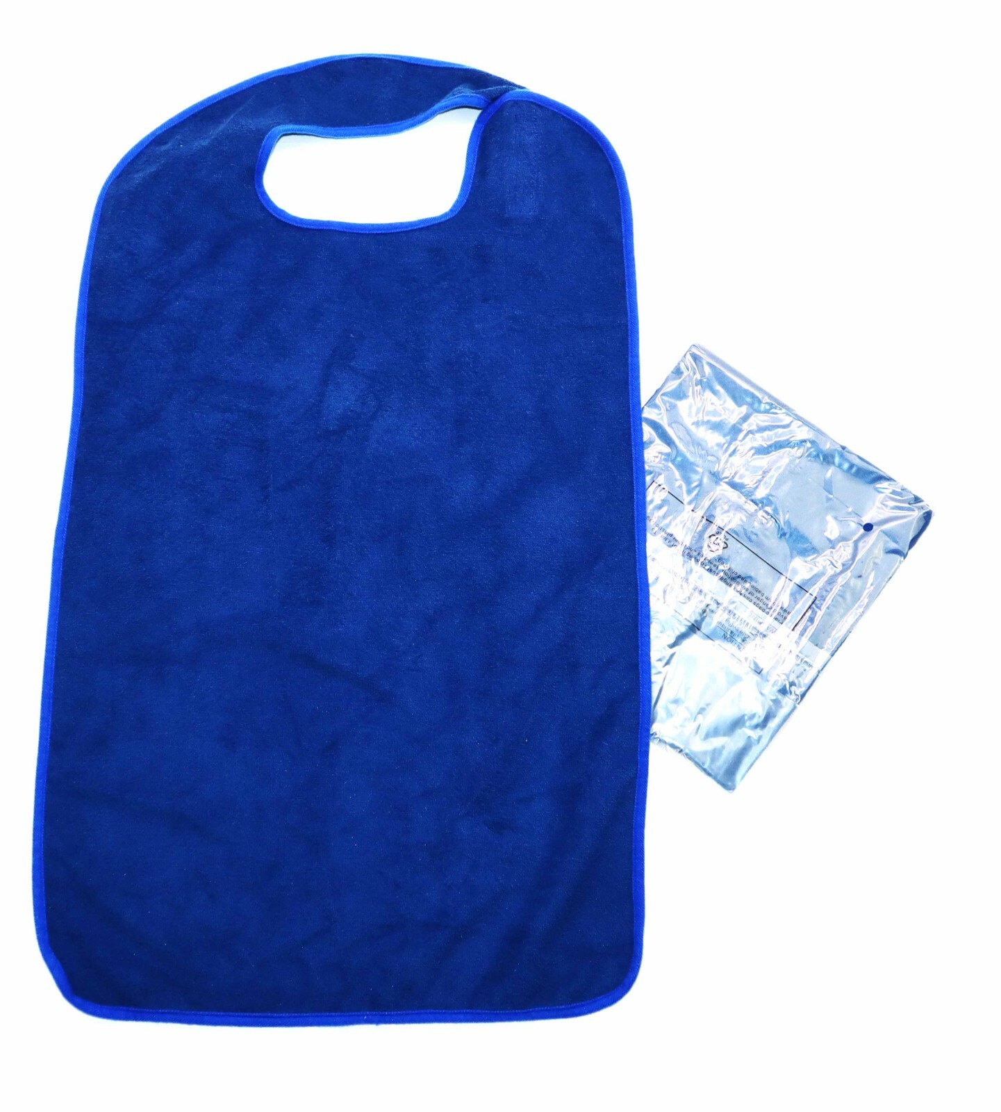 2 Pack Adult Bibs Premium Large Reuseable Waterproof 17.5″ x 36″ Blue