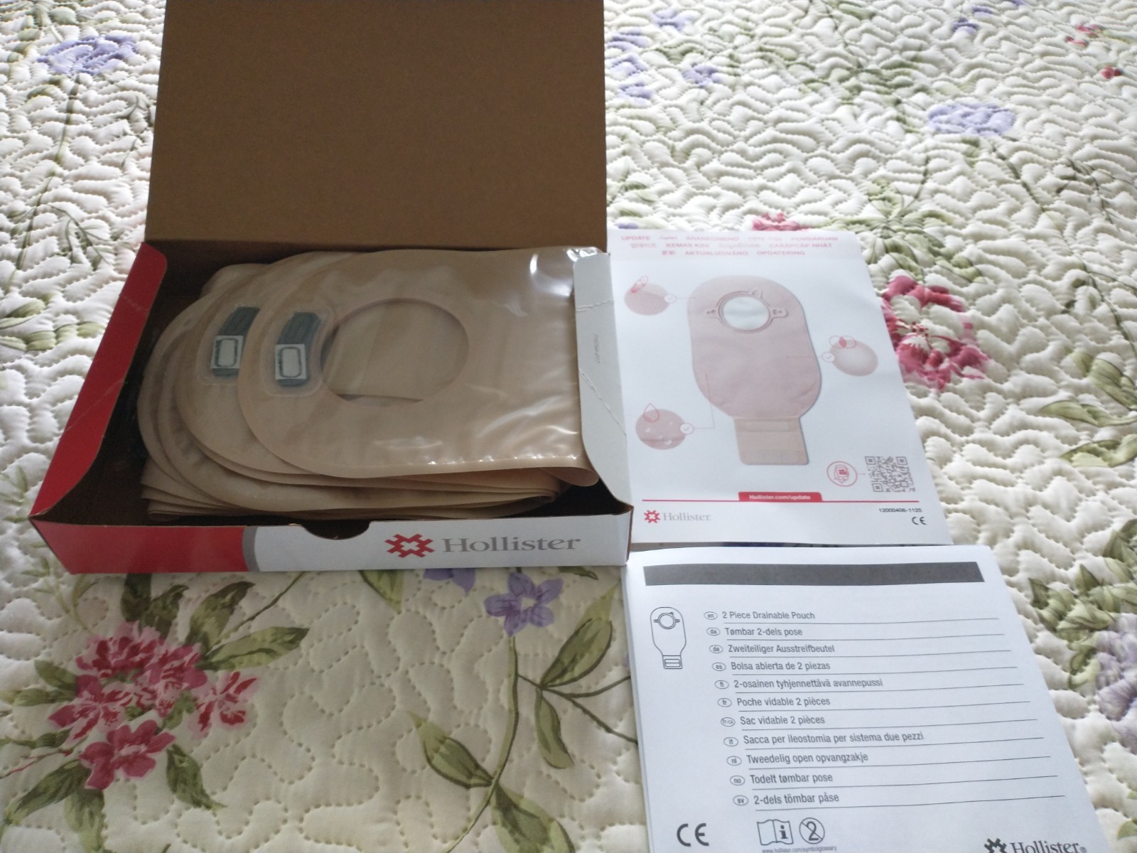 HOLLISTER 18194 NEW IMAGE 2 PC DRAINABLE OSTOMY POUCHES 2-3/4″ 70mm EXP 2031