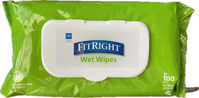 *1-Pack* Medline FitRight Personal Cleansing Cloths Aloe Scented MSC263654