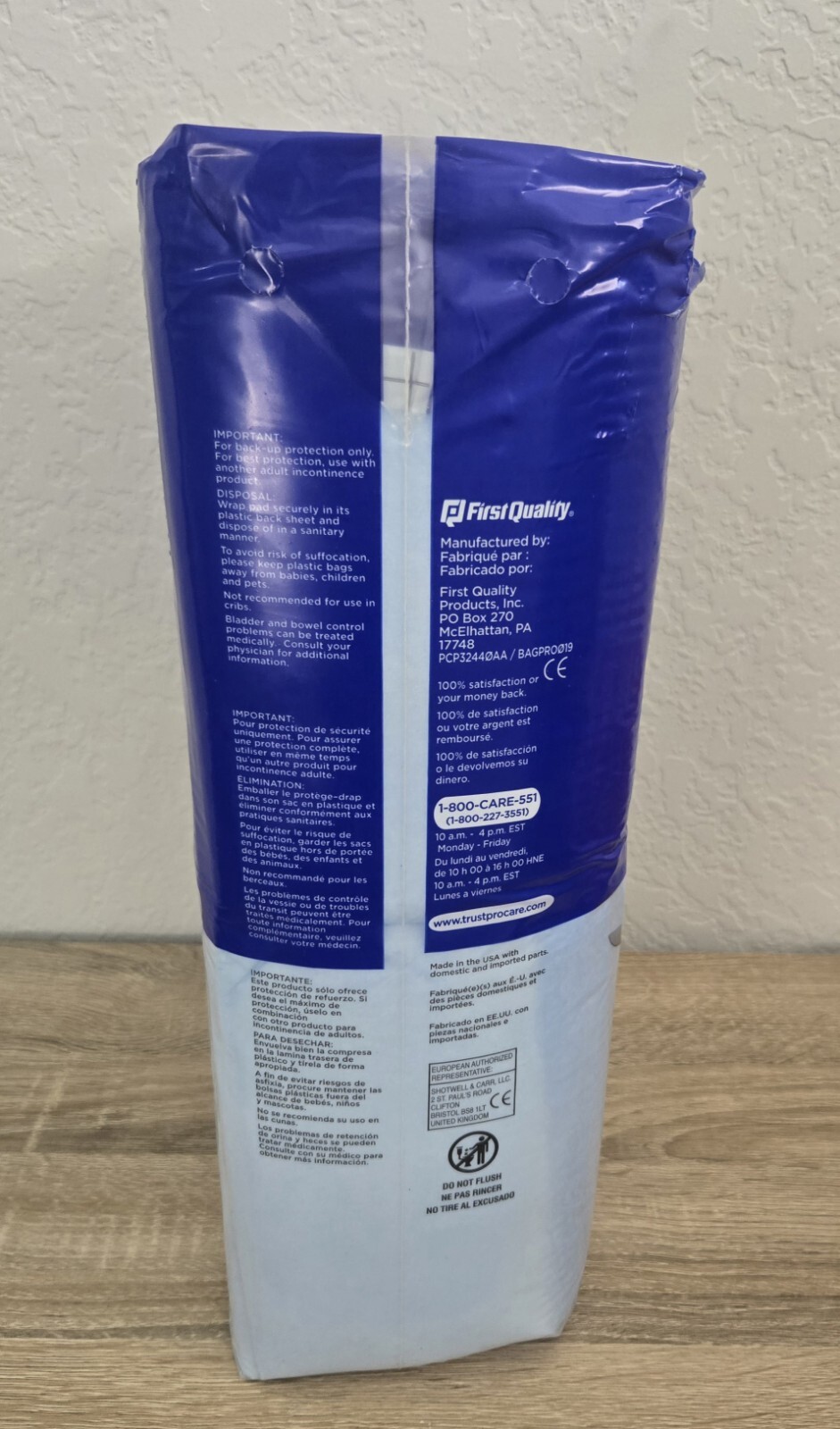 PROCare Underpads Incontinence Disposable Pads 21″ x 34″ – 50ct Bed Pet Pee Pad