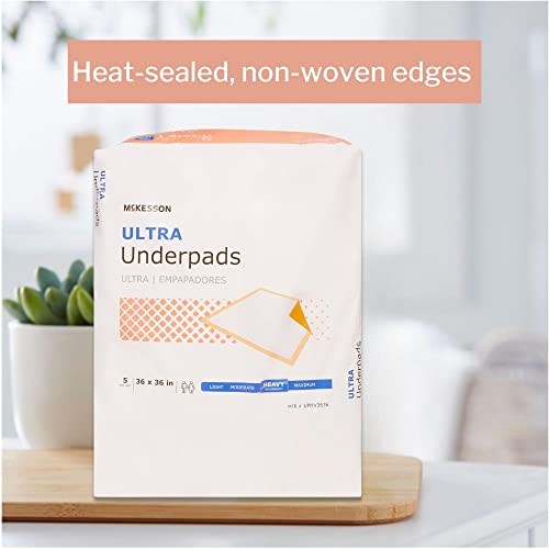 McKesson Underpads 36″x36″ 50ct, Heavy Absorbency Bed Pads