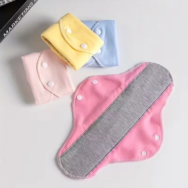 4Pcs Leak-Proof Washable Reusable Adult Diaper Panties Feminine Hygiene Period