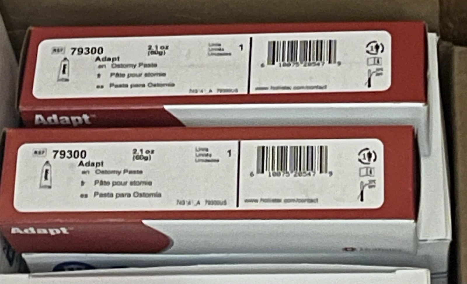 LOT OF 2 Hollister Adapt Stoma Ostomy Paste 79300 2.1 oz (60g) NIB