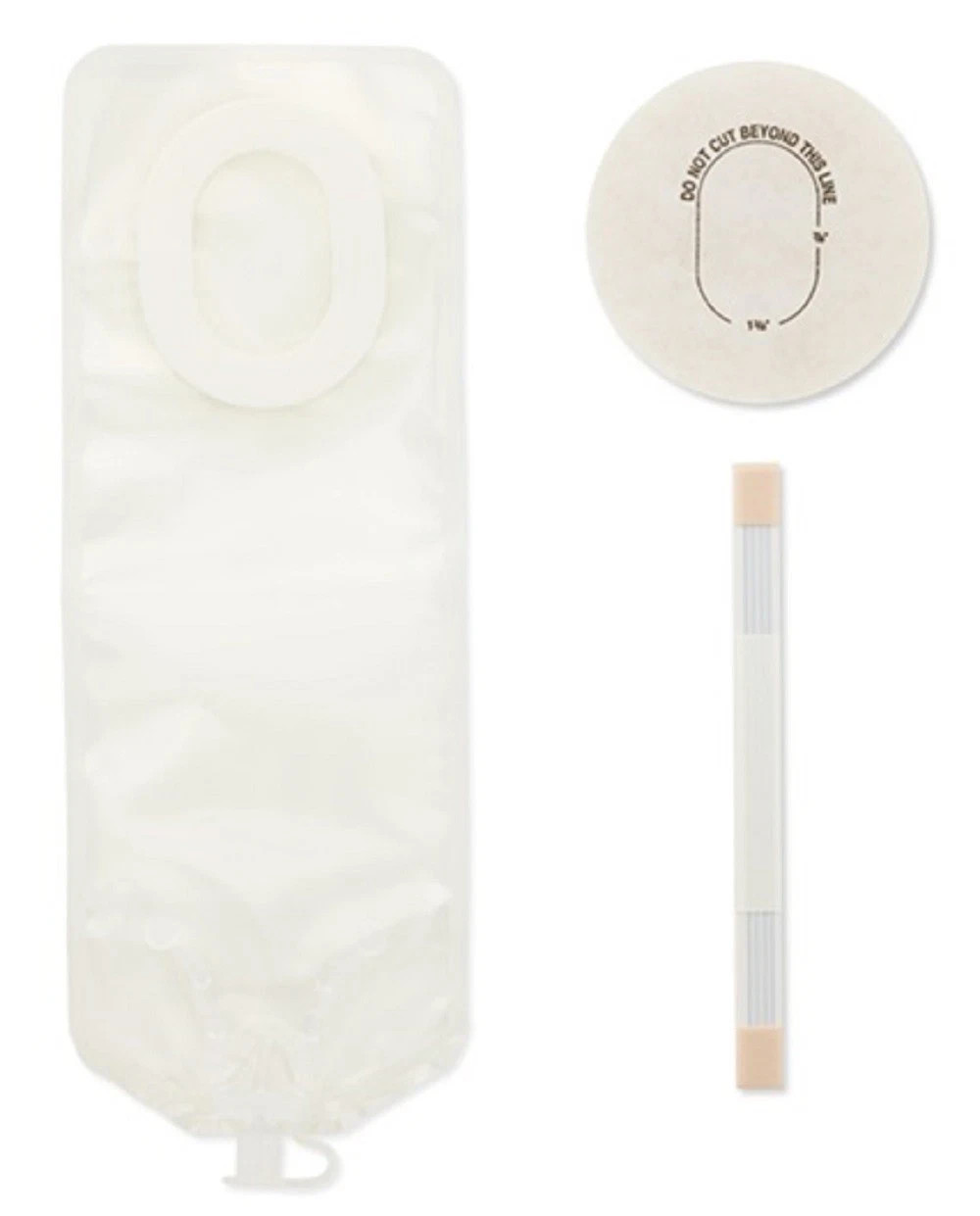 3778 Hollister Pouchkins Newborn One-Piece Ostomy Pouch, Flat Barrier