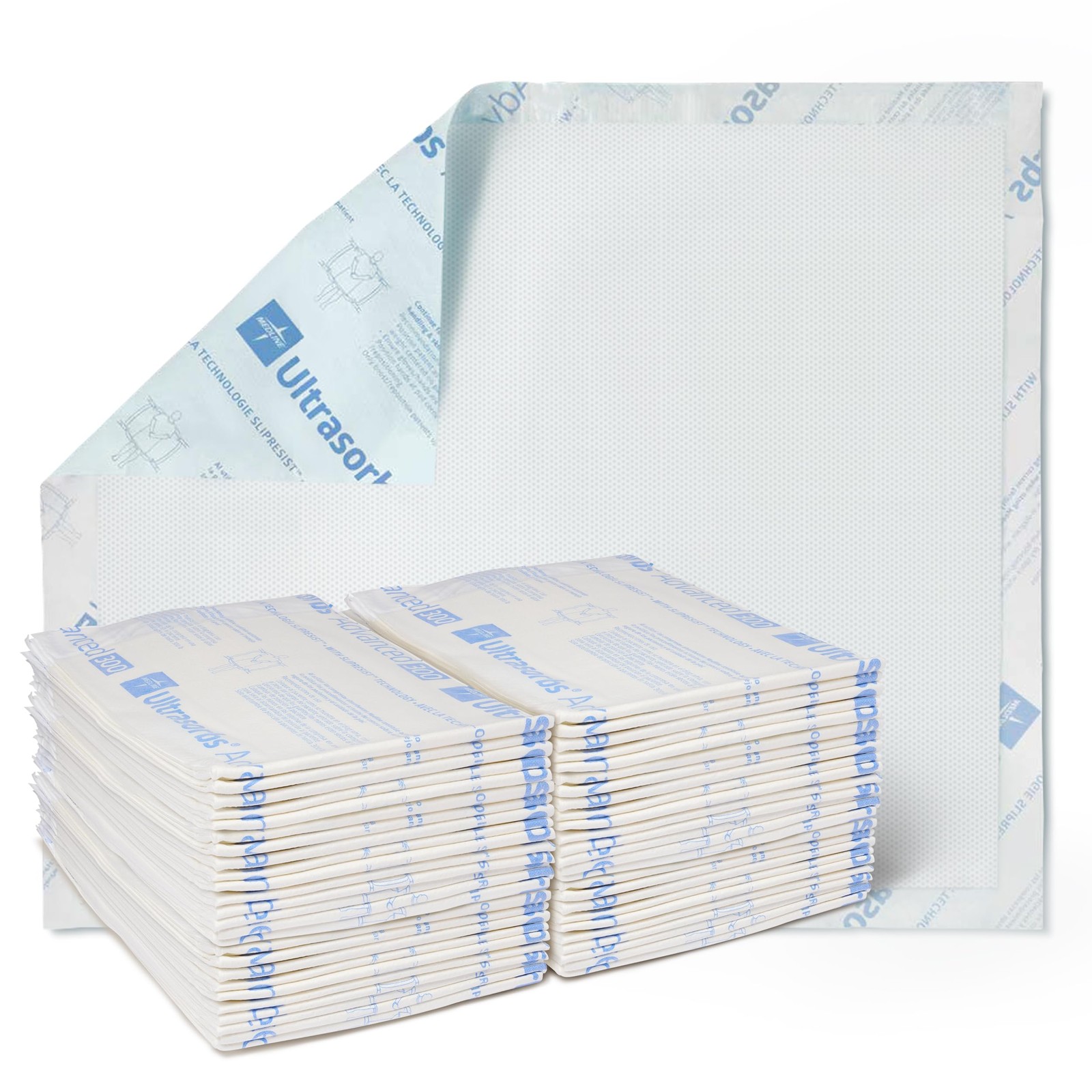 30×36 White Disposable Incontinence Pads Slip Resistant Super Absorbent 70 Count