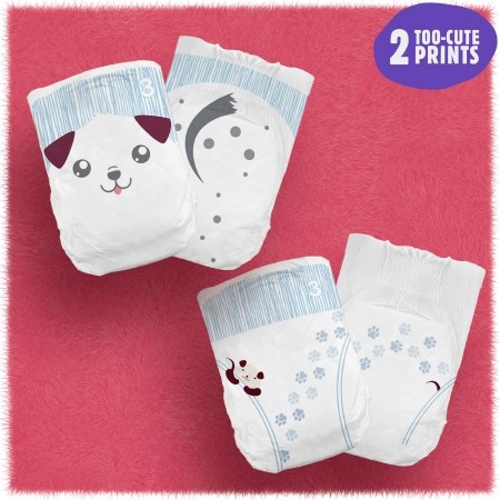 Unisex Baby Diaper Cuties® Size 3 Disposable Heavy Absorbency