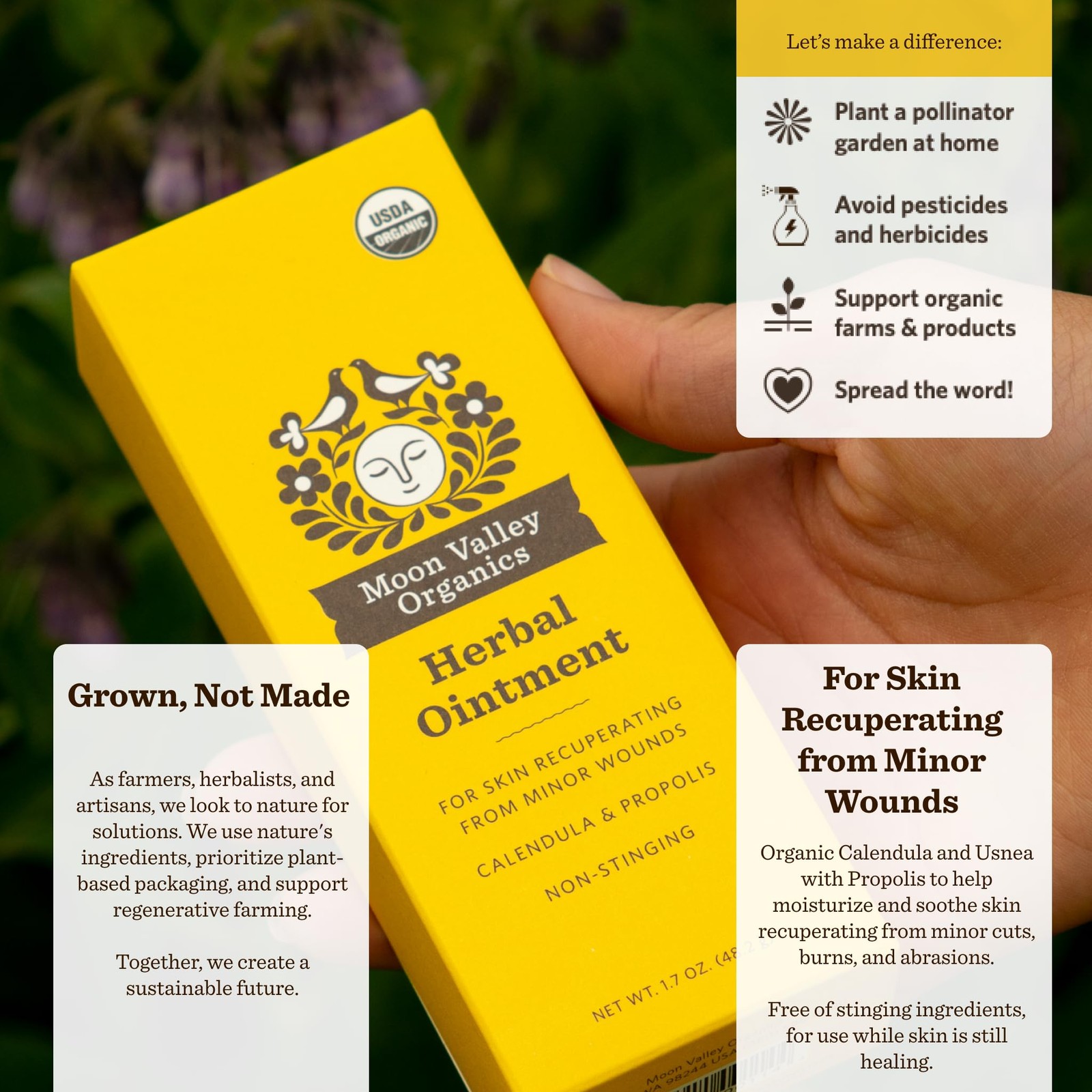 1.7 Ounce (Pack of 1), Moon Valley Organics Herbal Ointment with Calendula,…