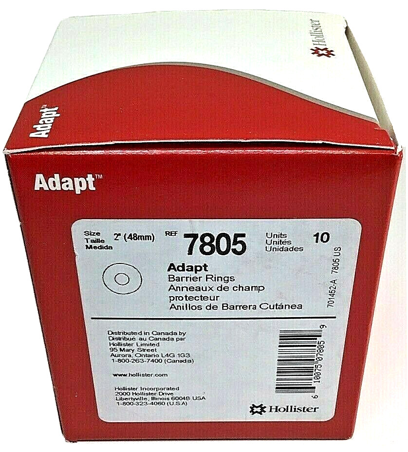 10 Hollister 7805 Adapt Moldable Barrier Rings 2” Exp. 2028-2031 *Note