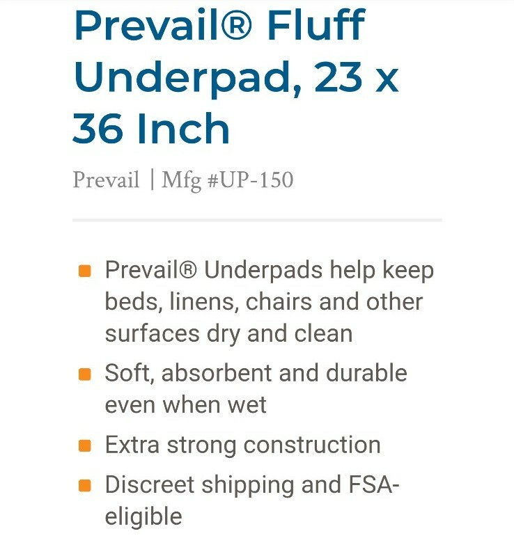 15 Pack Prevail Disposable Extra Strong Absorbent Underpads Large Fluff 23X36