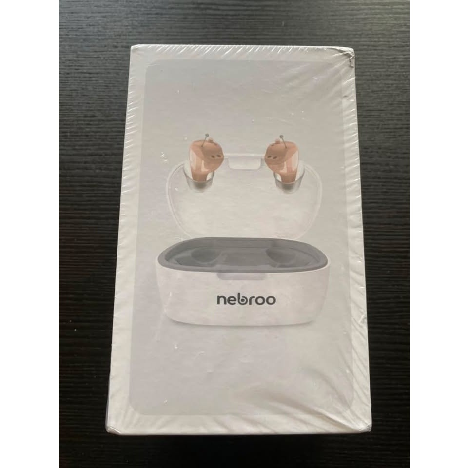 Nebroo OTC Hearing Aids F703A Rechargeable In Ear Set w/ Charging Case (Sealed)