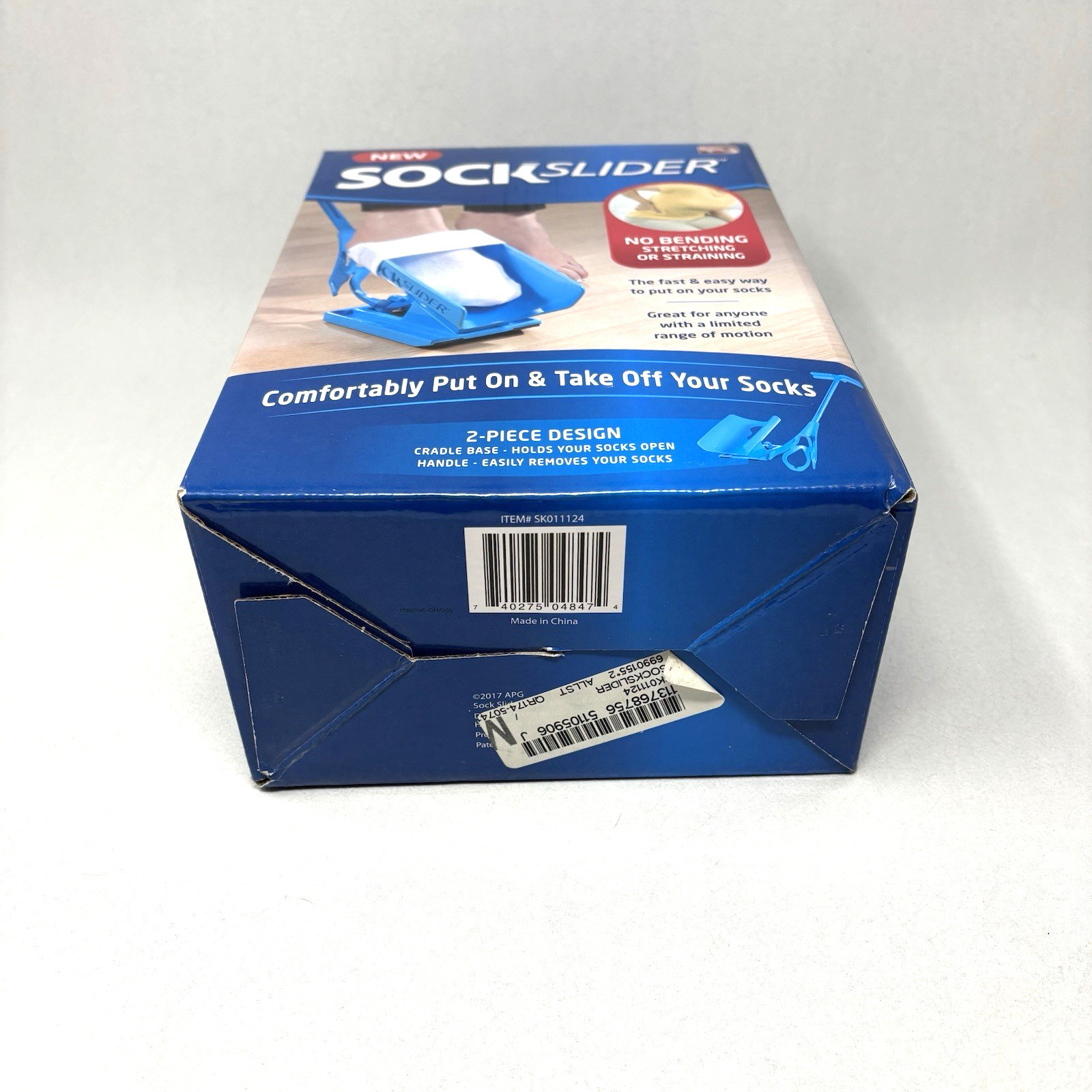 Sock Slider As Seen On TV 2 Piece Design New in Sealed Box