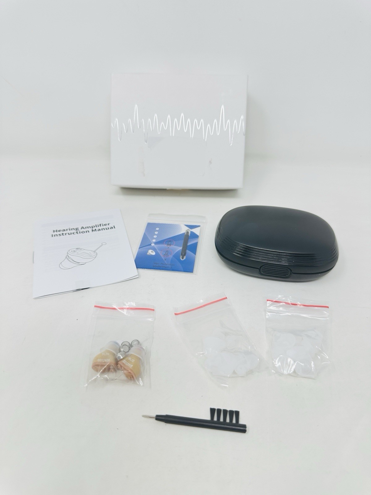 Hearing Amplifier For Seniors, Invisible Battery Operated w/Noise Cancellation