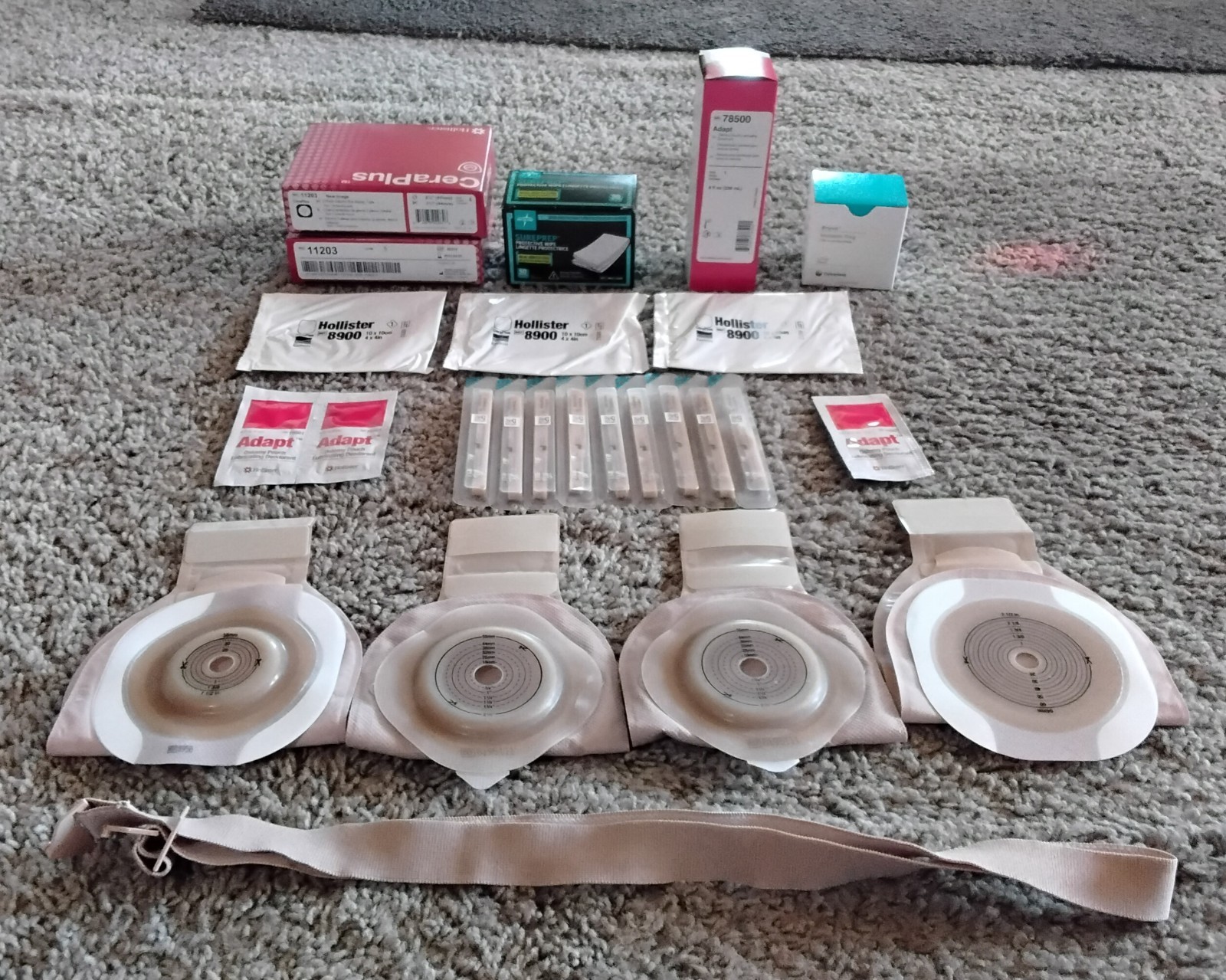 Hollister and Coloplast Ostomy Supplies: Bags, Barriers, Lubricant, Rings Extras
