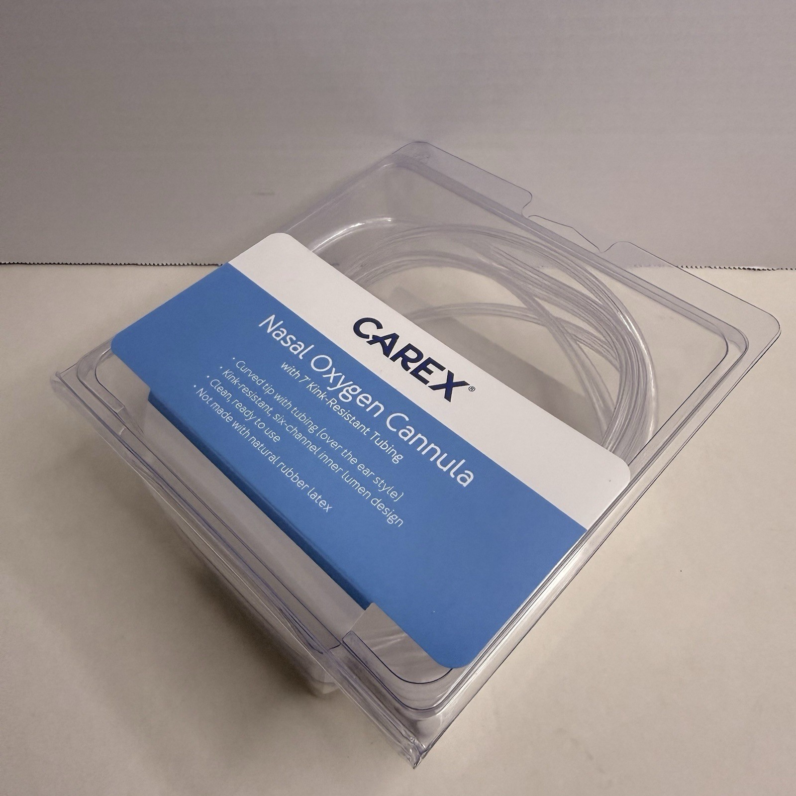 Carex Nasal Oxygen Cannula 7ft Kink Resistant Tubing Latex Free NEW