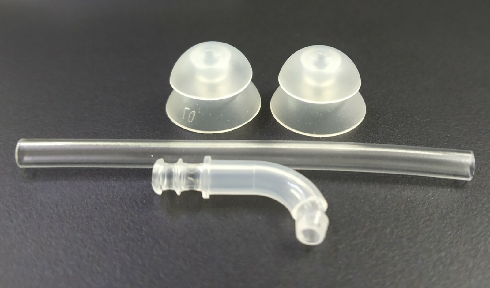 10/12mm Pack of 2 Double Dome With Adaptor & Tube BTE Hearing Amplifier.