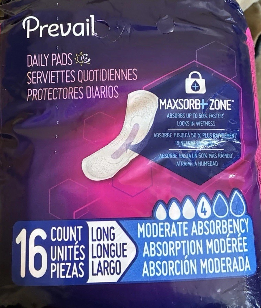 Prevail Women’s Daily Pads 16 Pack