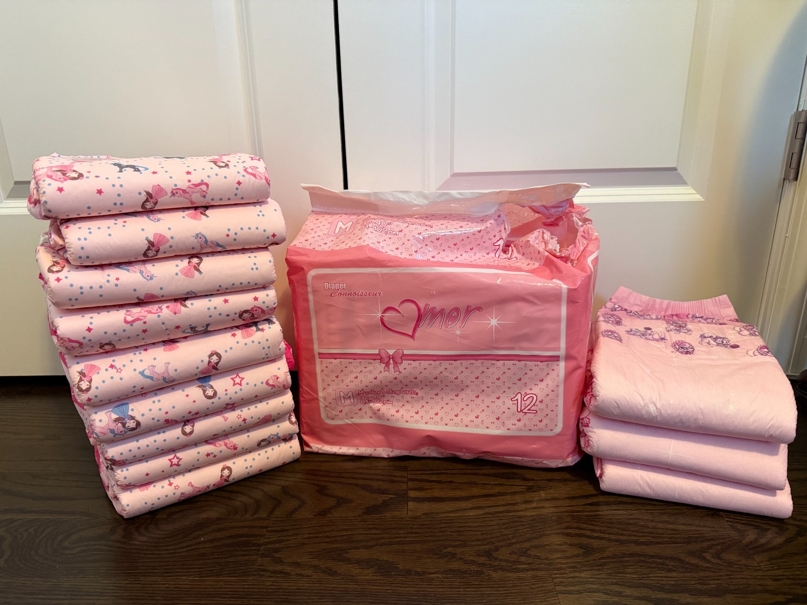 MEDIUM – SCENTED – Rearz Princess Pink V1, Rare Diaper Connoisseur DC Amor