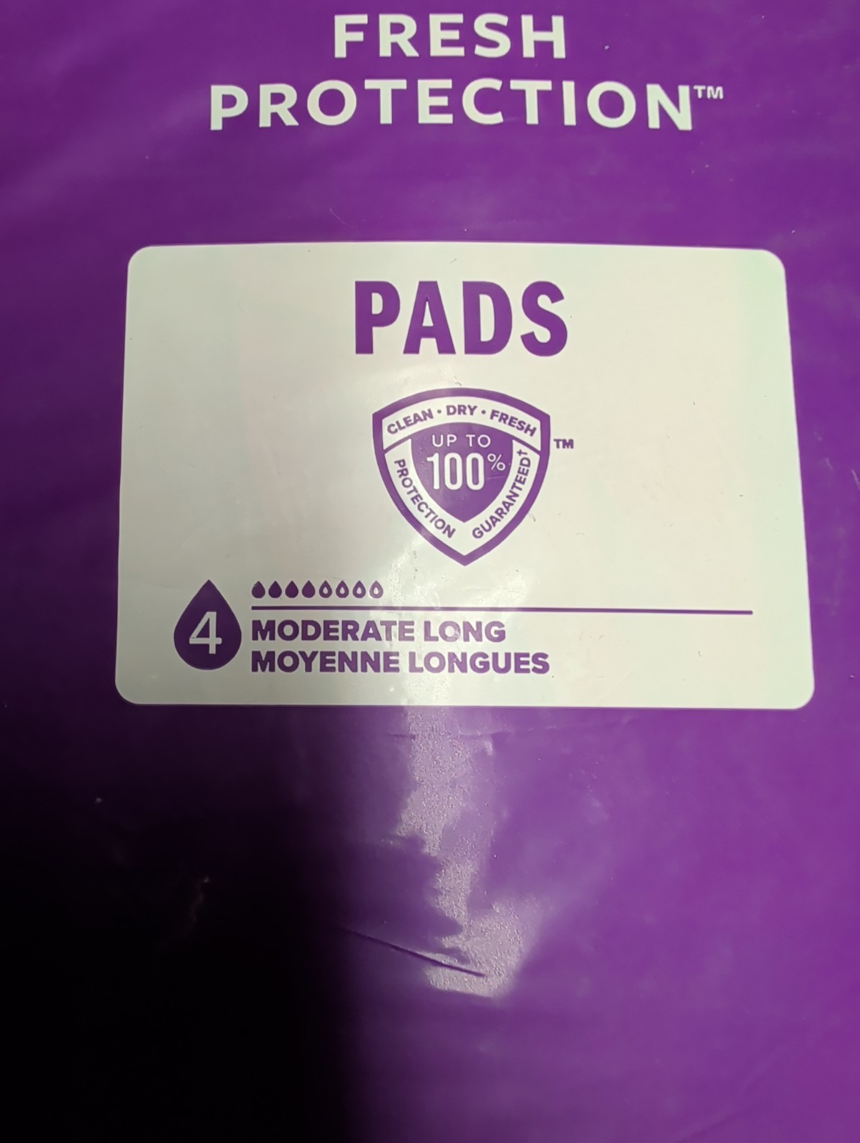 Poise Ultra Thin Incontinence Pads 4 Drop Moderate Absorbency Long Length 54 Ct