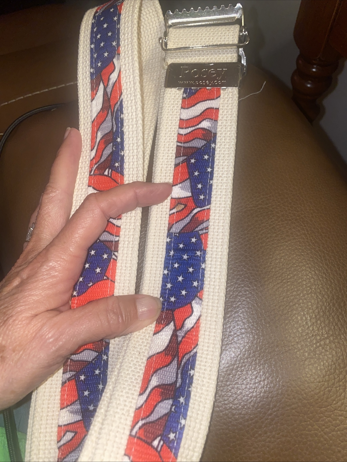 J.T Posey Co Medical Gait Belt Red White Blue Home Healthcare Aid 60″