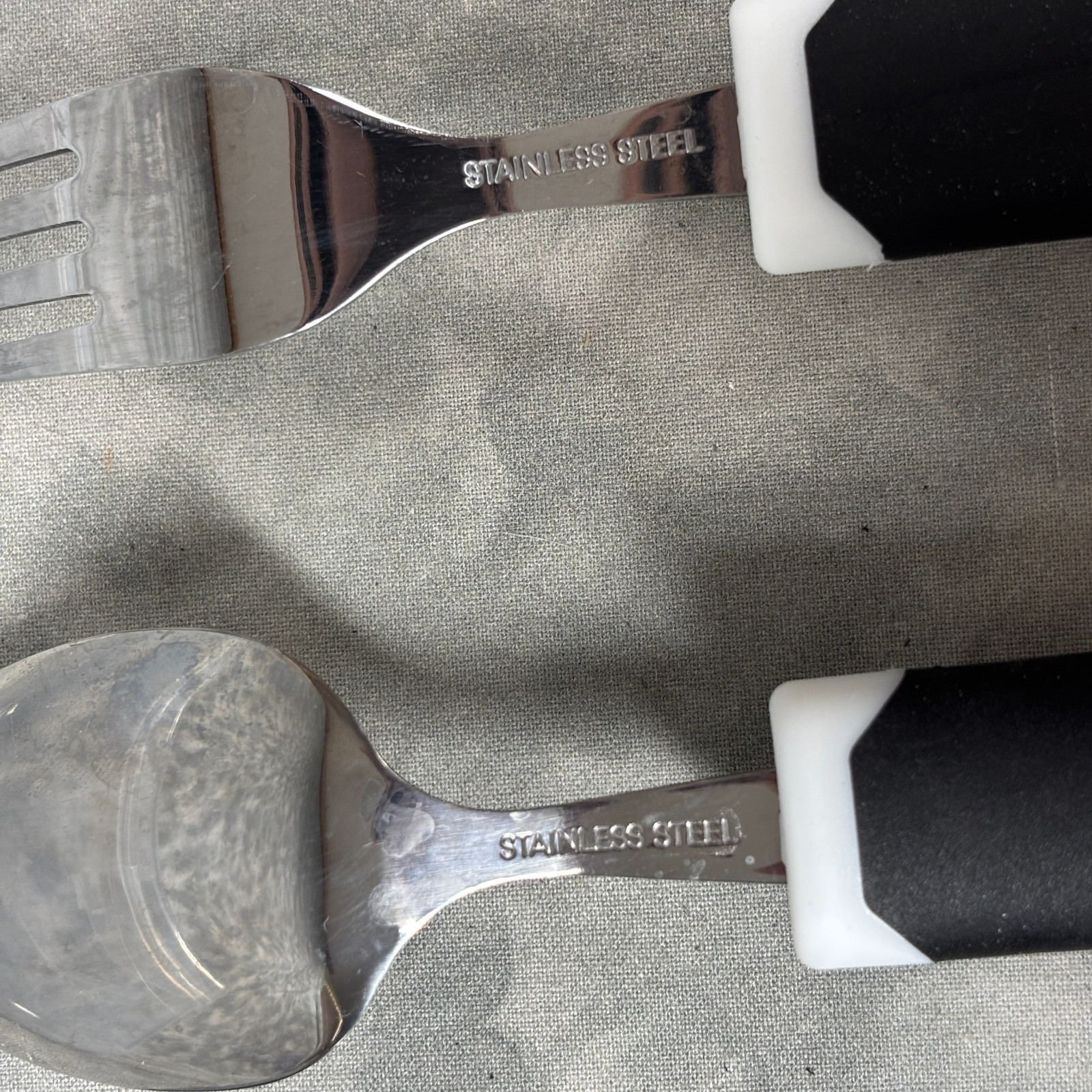 Special Adaptive Utensils Set 5 Stainless Steel Ergonomic Grip Spoon Fork Knife