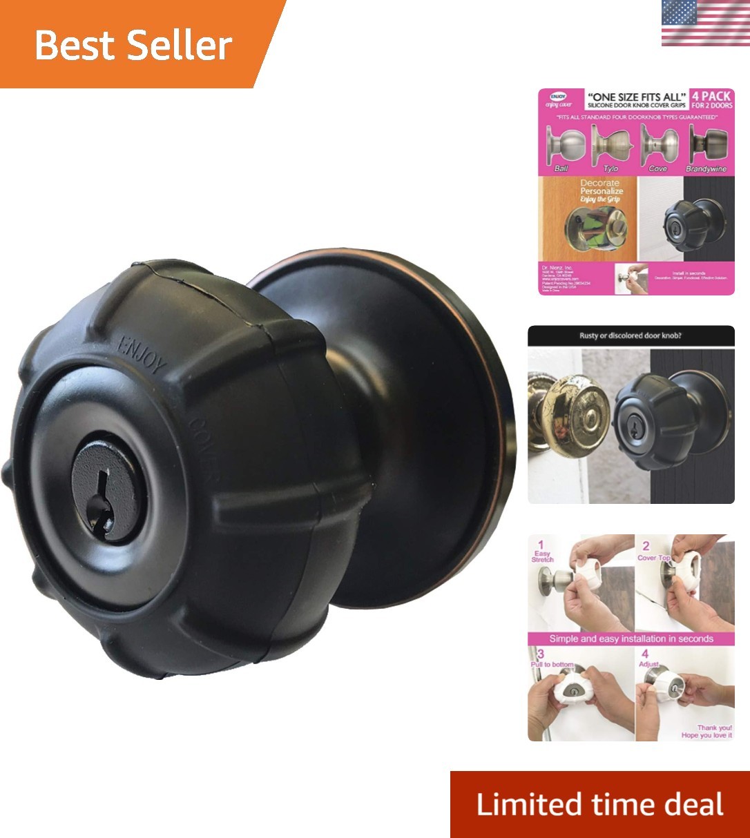 Silicone Door knob Grips Maximum Grip Nonslip Arthritis & Senior Living Aids …
