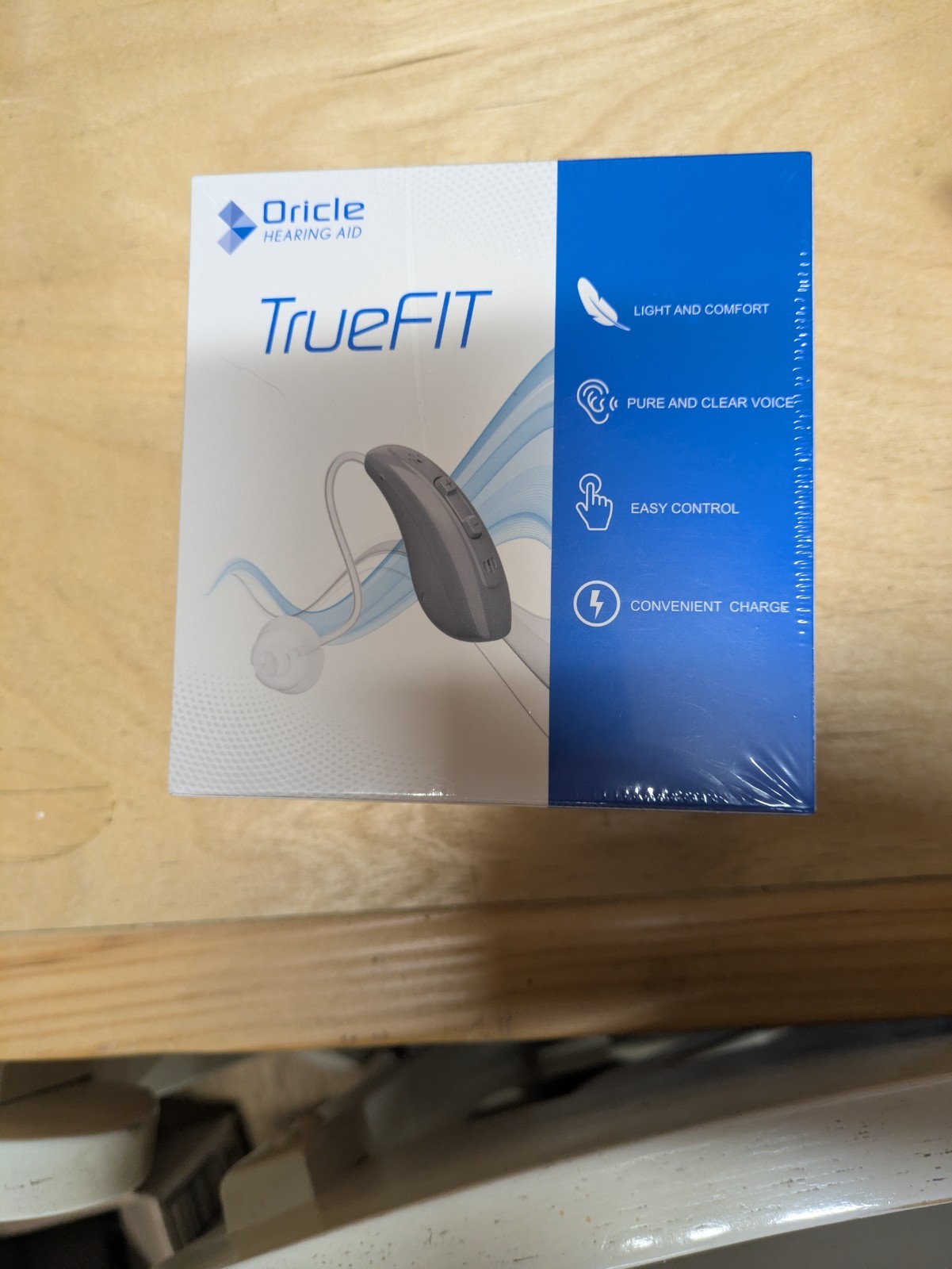 Oricle TrueFit Rechargeable Behind-The-Ear Hearing Aids for Seniors. New