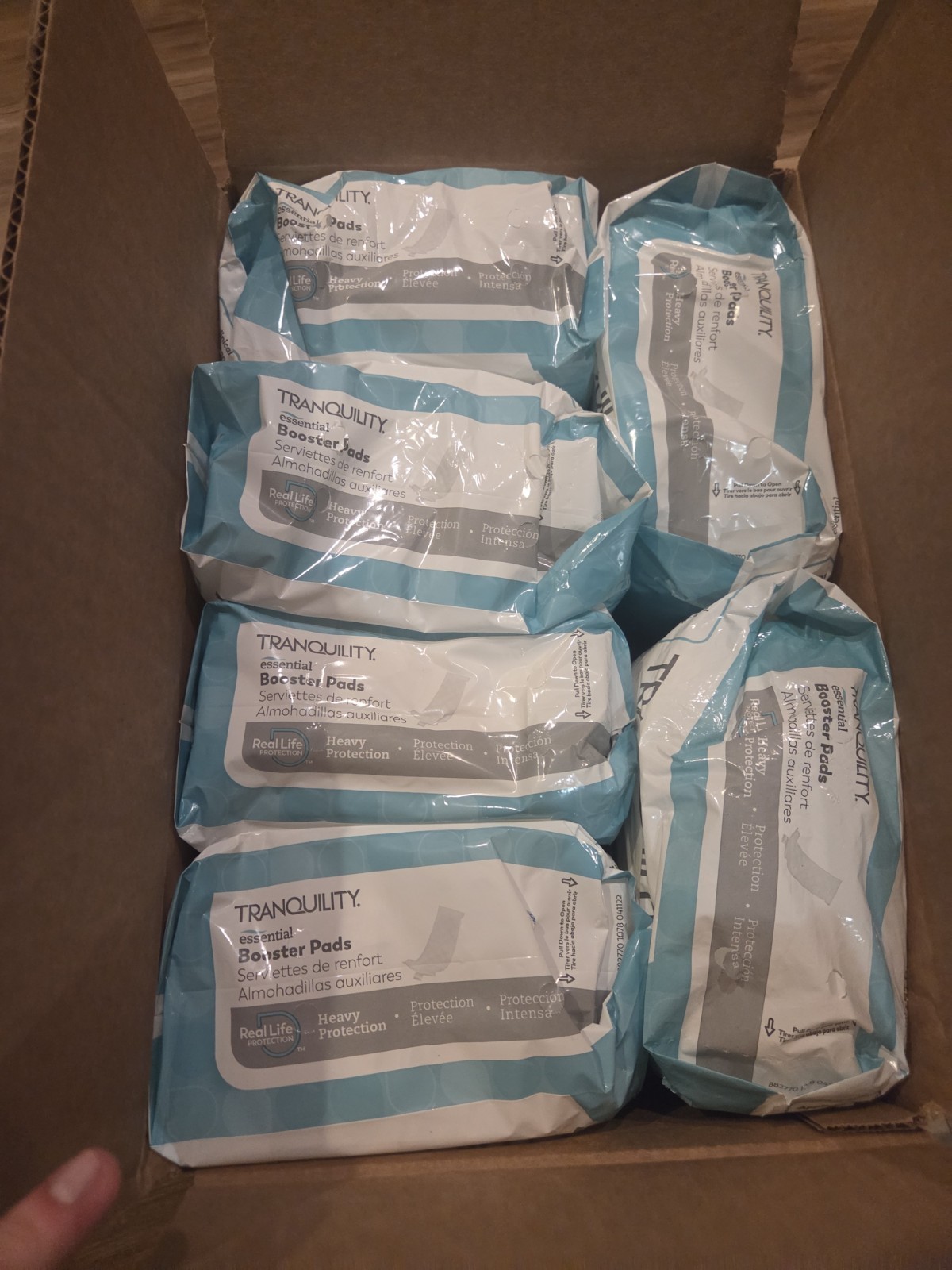 Tranquility Booster Pads 3-1/2 X 12 In Heavy Youth Flow-Through Pad 180Ct (6) PK