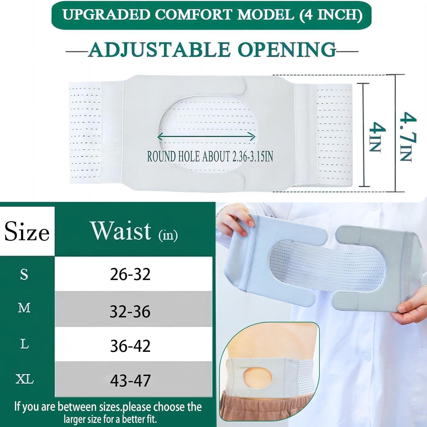 Adjustable Ostomy Support Belt Stoma Ileostomy Colostomy Care Belt Ostomy