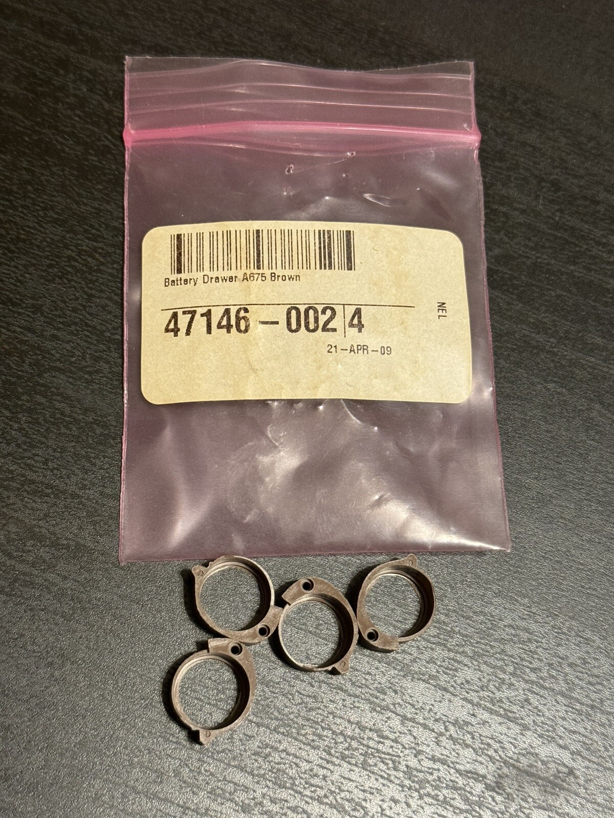 Siemens / Signia / Rexton / Hearing Aid Battery Drawer A675 Brown 47146-002