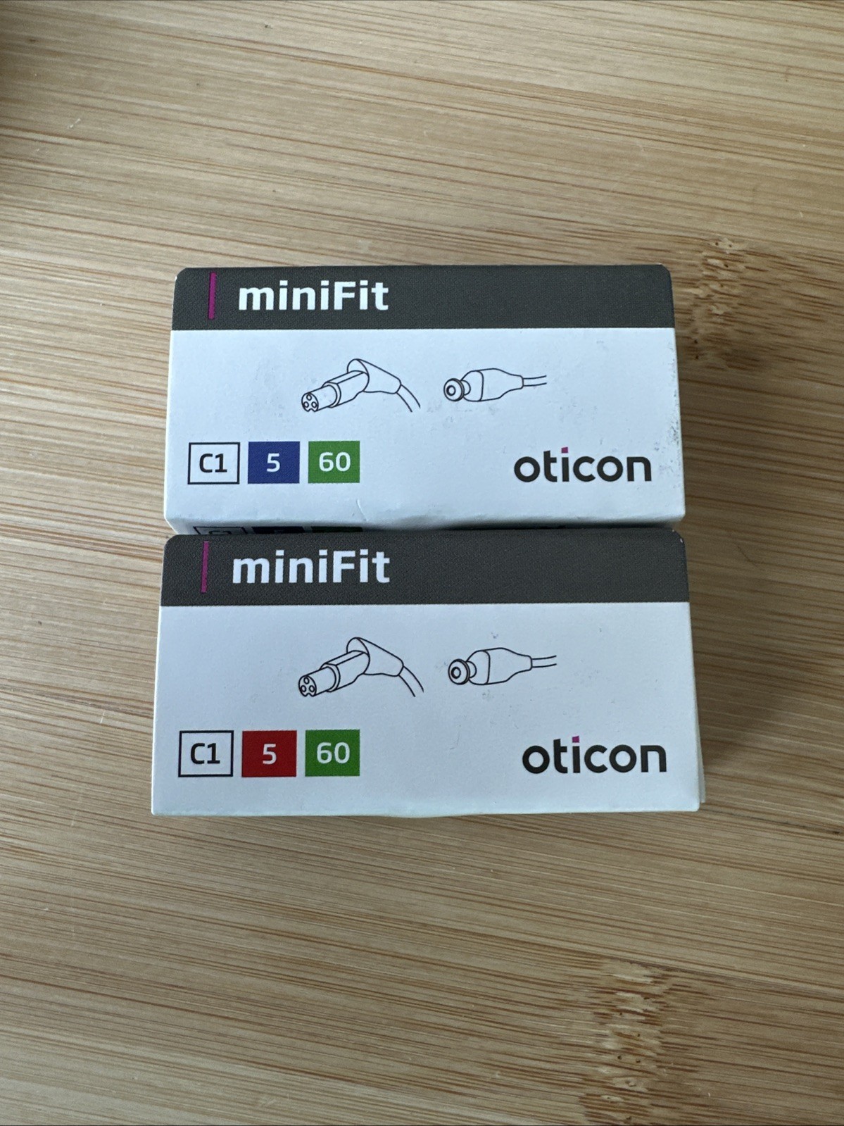 Set Of Oticon MiniFit C1 Detect (5-60-R, 5-60-L) Receivers Size 5