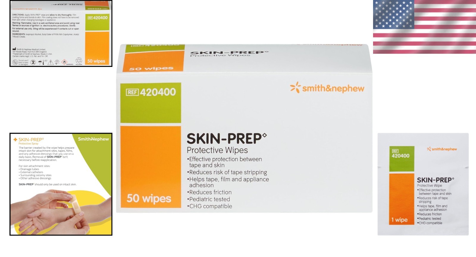 Fast-Acting Skin-Prep Protective Wipes for Improved Adhesion & Skin Health