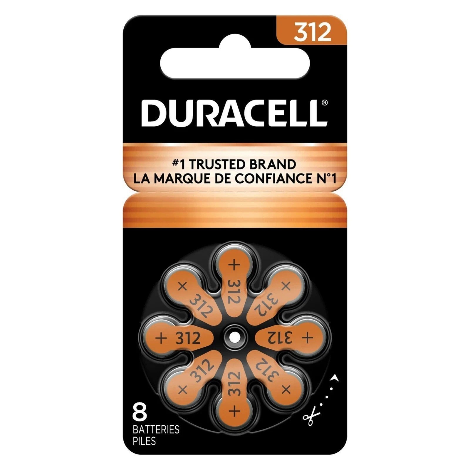Duracell Hearing Aid Batteries Brown Size 312, 16 Count Pack, 312A Size…