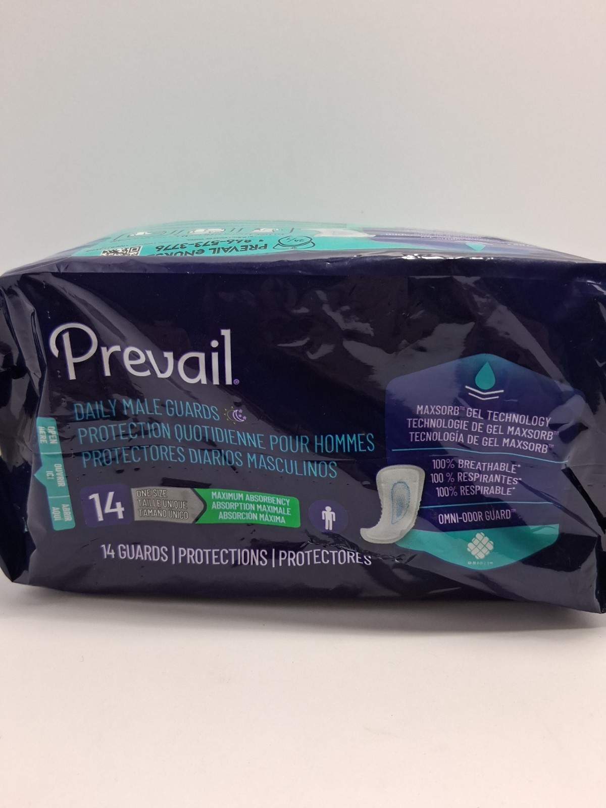 Prevail Daily Male Guards Incontinence Pads, 14 Count – 1 Pack (PV811) Free S/H
