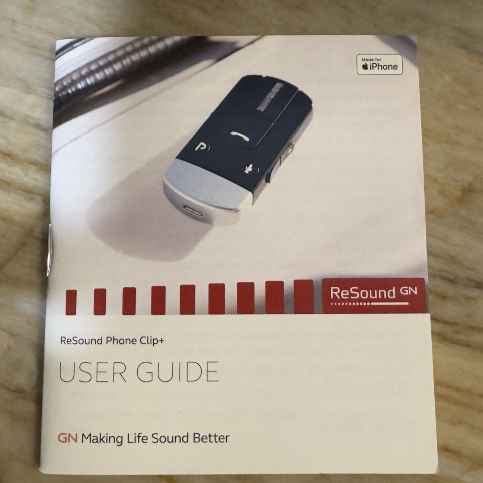 GN Hearing ReSound / Jabra Phone Clip Plus + Bluetooth Remote For Hearing Aids.