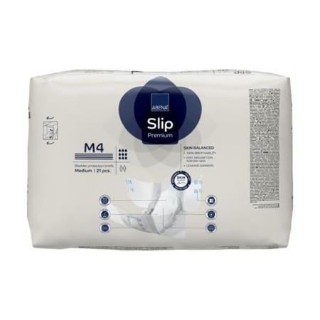 Unisex Adult Incontinence Brief Abena® Slip Premium M4 Medium Disposable Heavy A