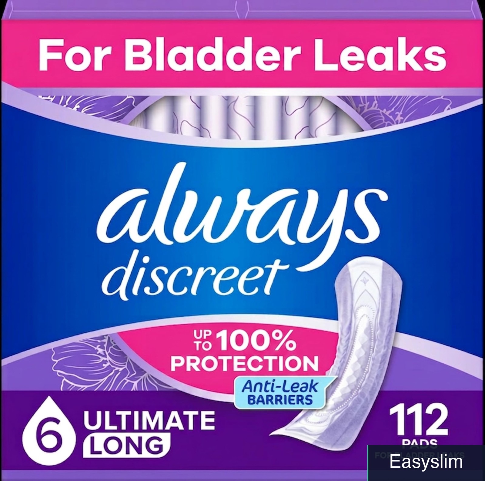 Adult Incontinence Pads Women Long Length Extra Heavy Absorbency 112 Count