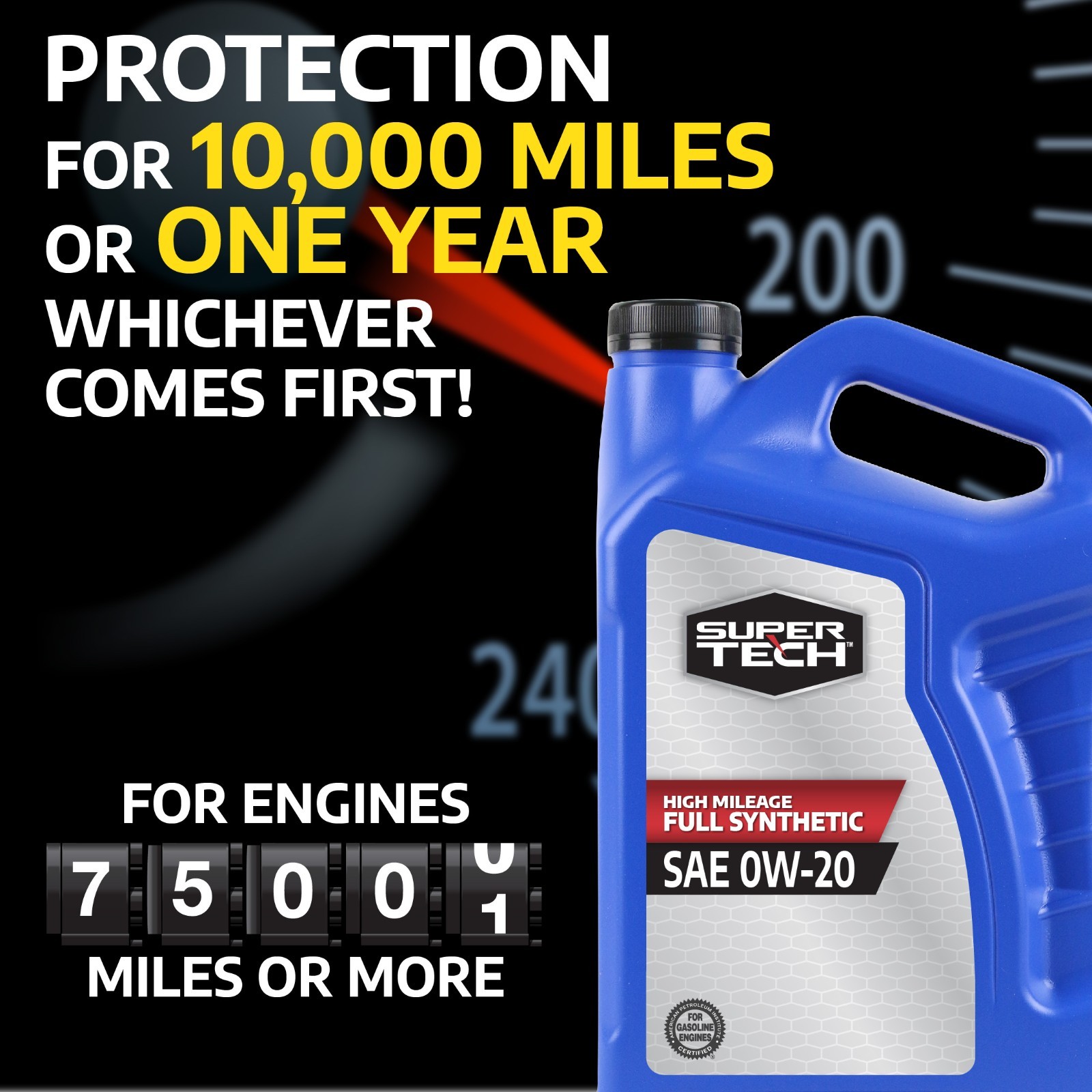 Super Tech High Mileage Full Synthetic 0W-20 5 Qt 2 Pack SALE!!!