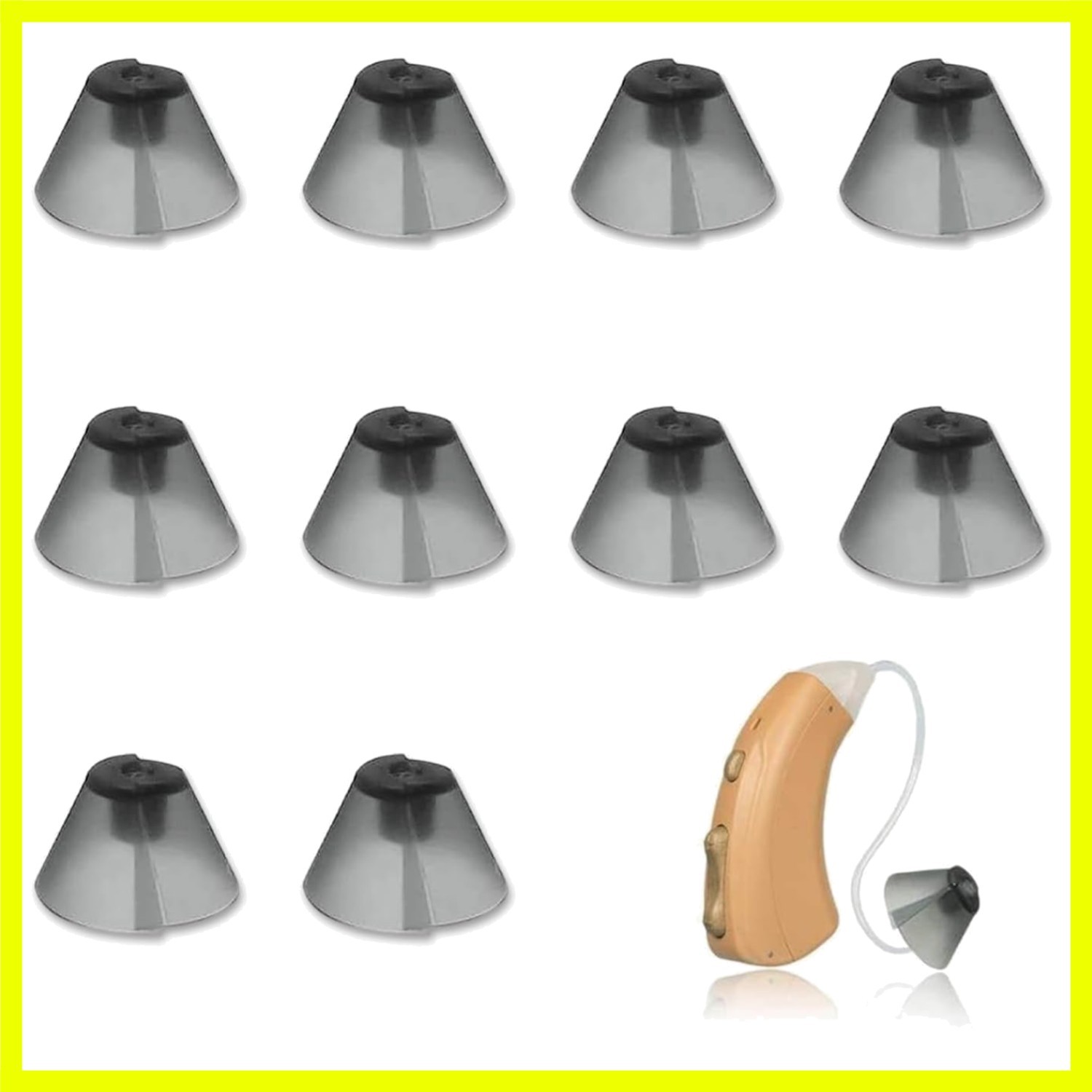 10 Counts Replacement Fit Standard Receiver Tulip Domes Dark Gray Split Ear R…