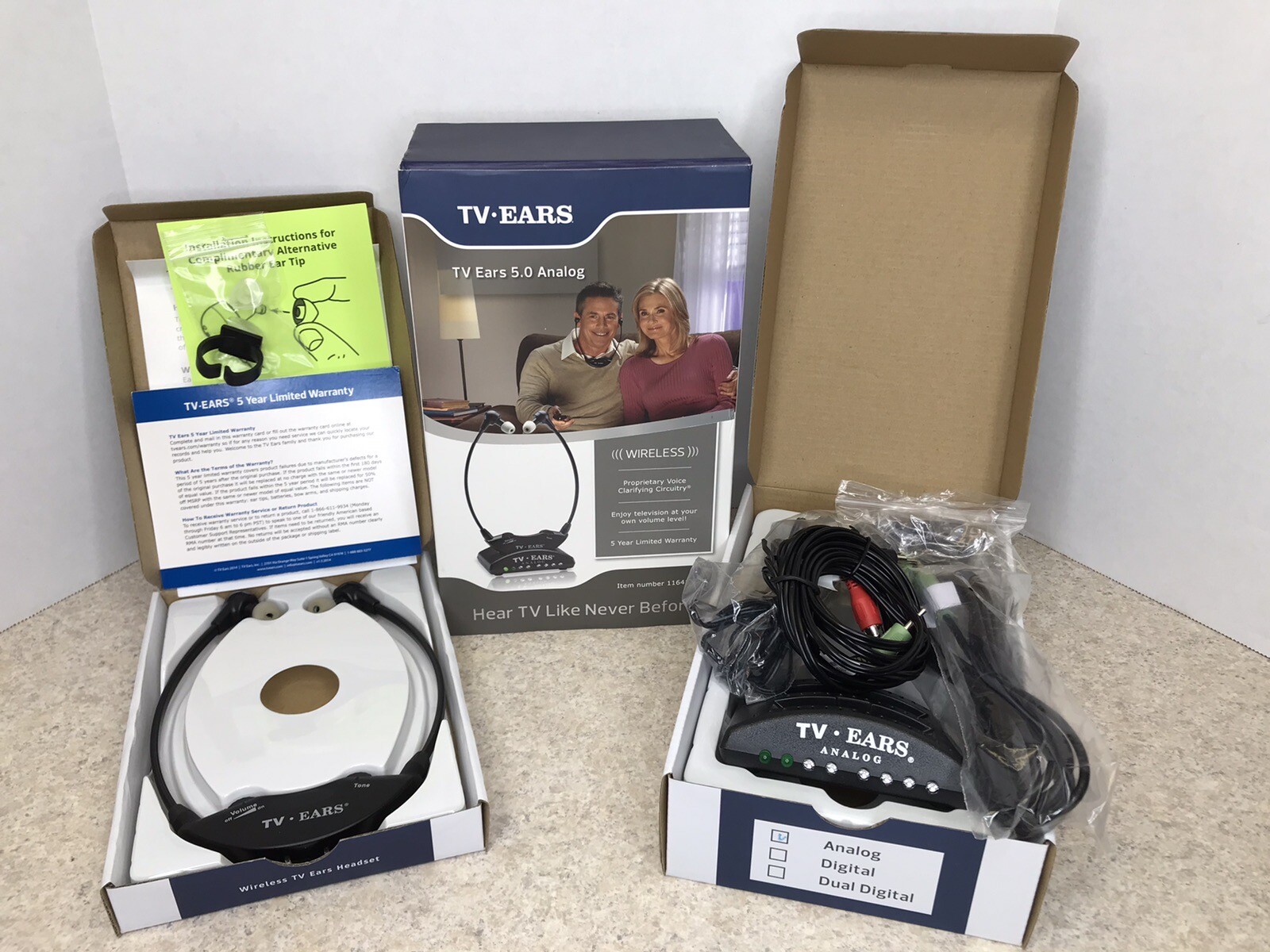 TV Ears 5.0 Analog Wireless Voice Clarifying Headset System Tested 11641