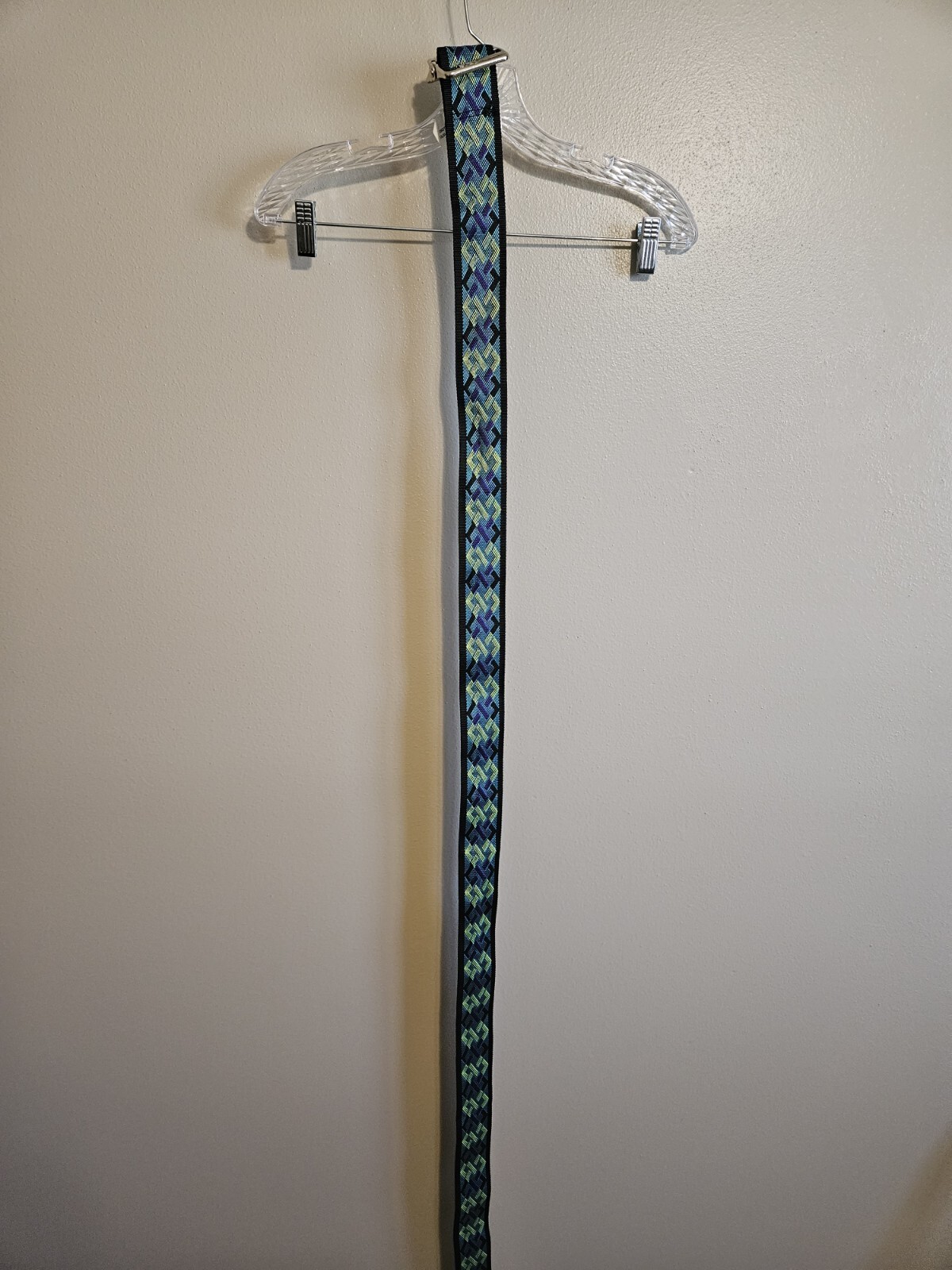 Skil-Care Gait Belt, 60” Length Metal Buckle Belt Strap USA Nylon Aqua black