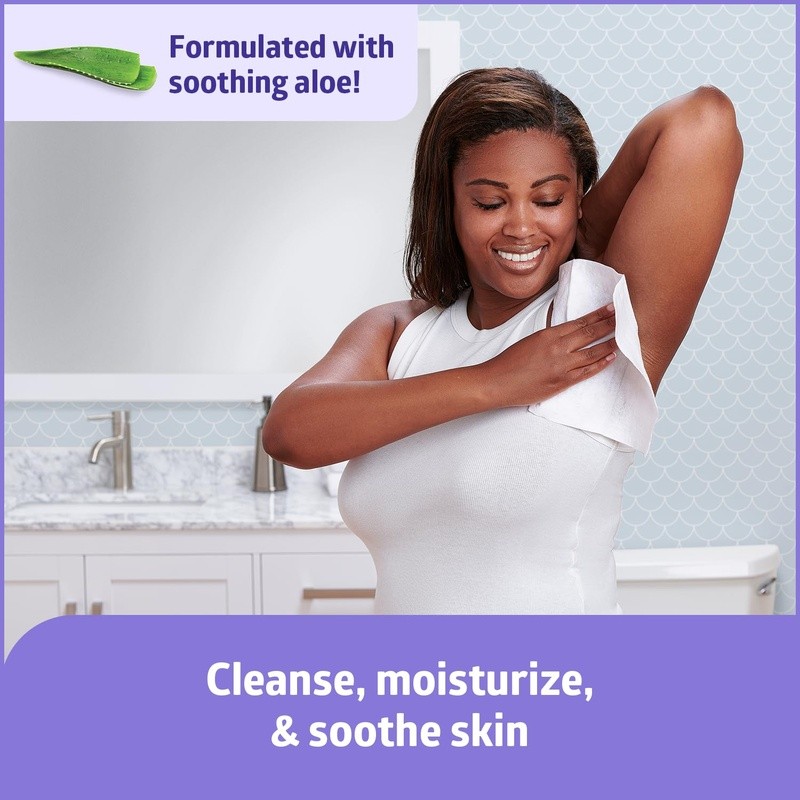Rinse-Free Adult Body Cleansing Wipes 30 Packs Anytime Anywhere Freshen Up New