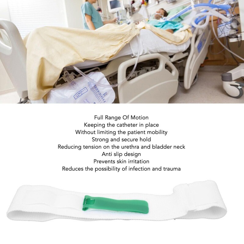 Catheter Leg Bag Holder Stabilization Device Slip Resistant Adjustable Urina