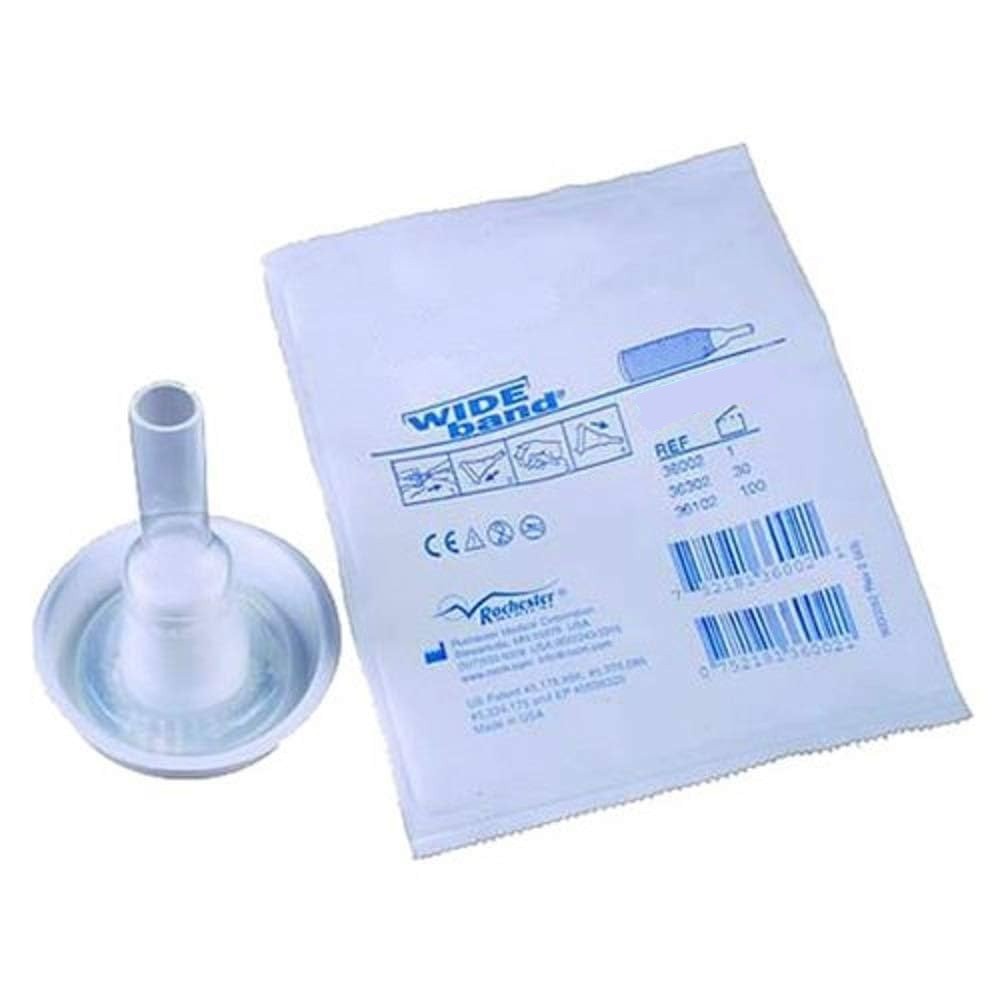 100 Pack Rochester 32mm wider/extra Adhesive than other Male Catheters