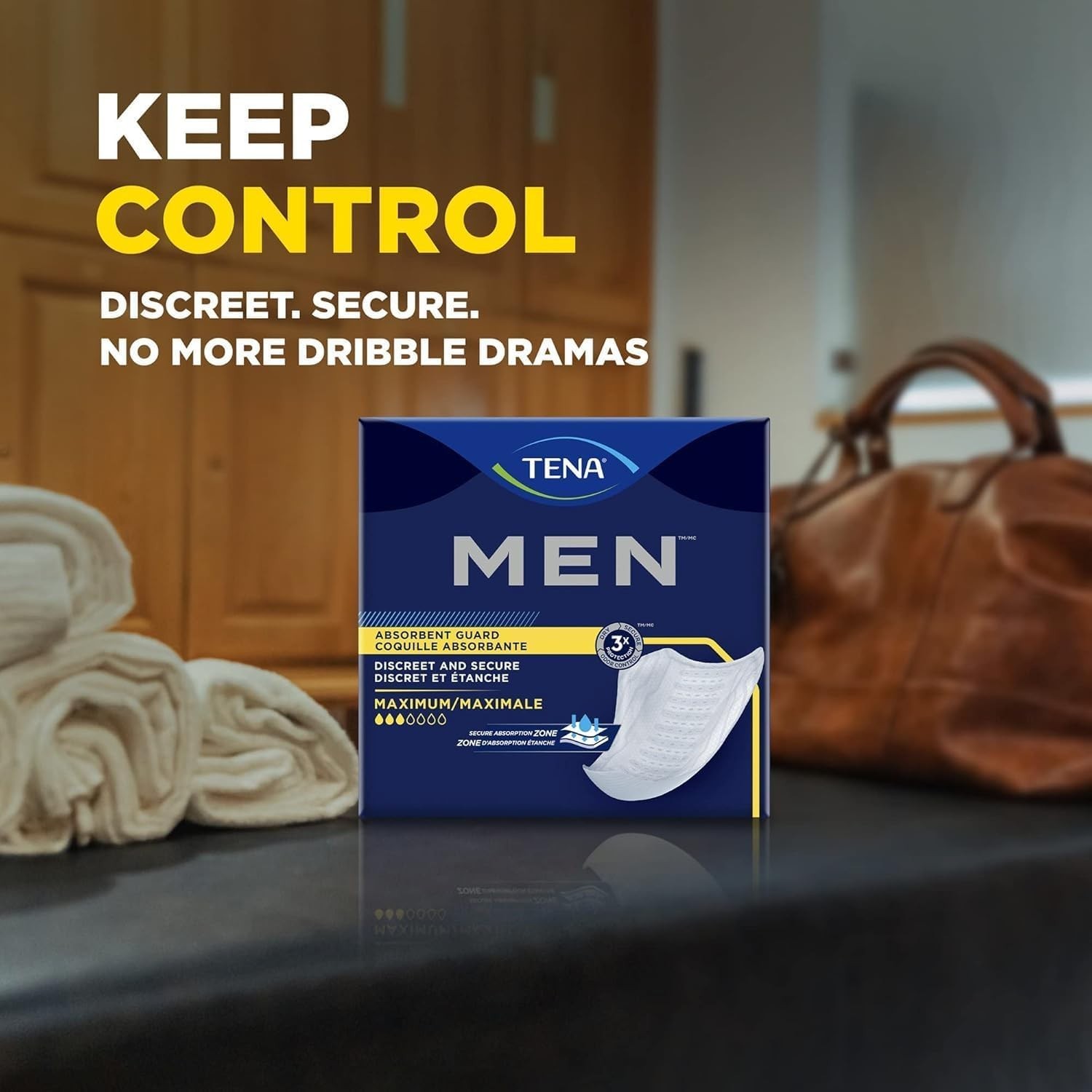 Complete Protection for Men – 3 Packs of Maximum Absorbency Incontinence Pads
