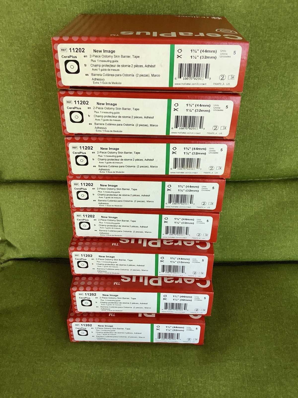 Hollister 11202 Ostomy Barrier New image CeraPlus Exp 2030+ Lot of 8 = 40