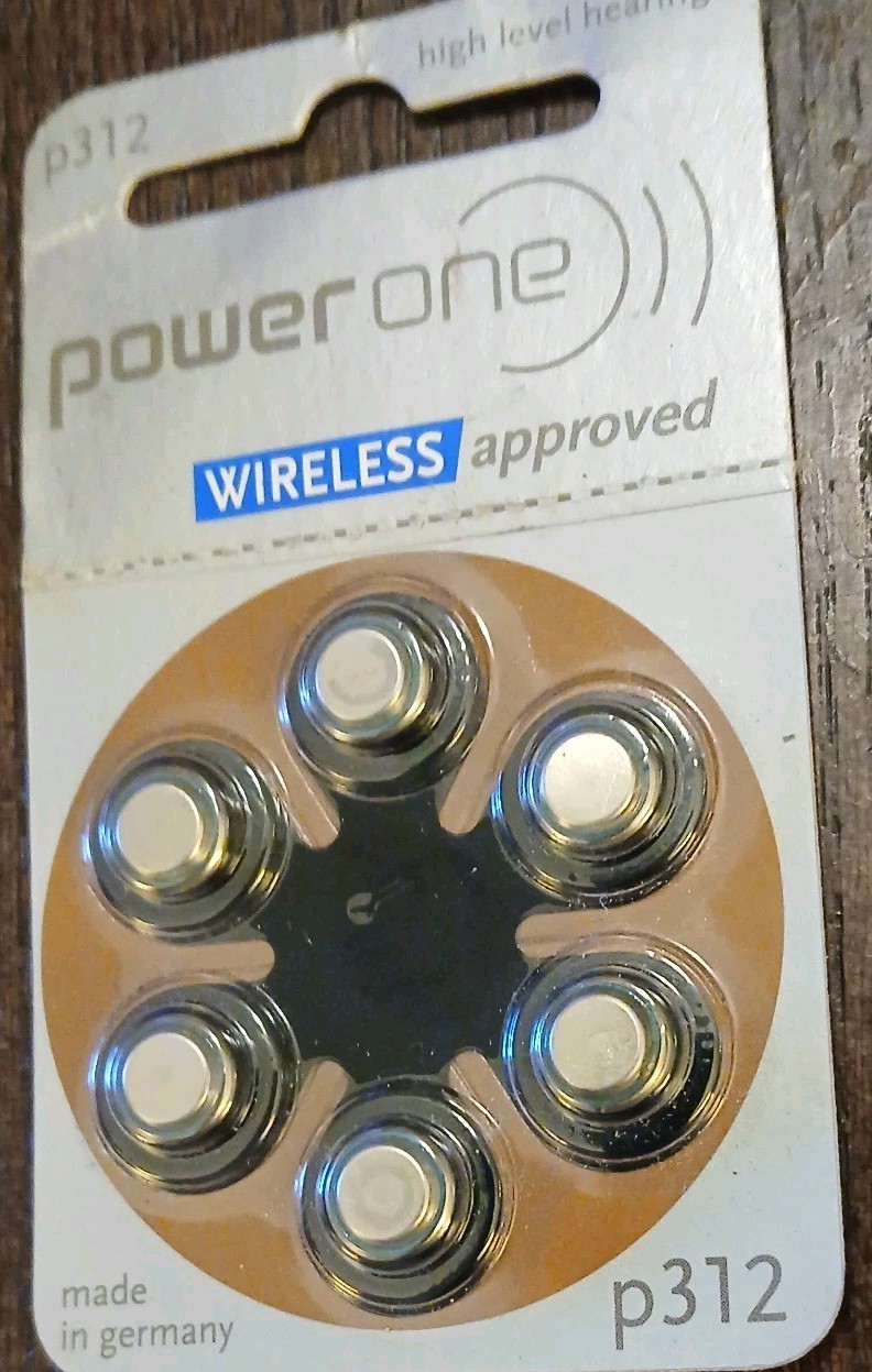 Power One Zinc-Air High Level Hearing Cells PR41/P312 1.4V FREE SHIPPING
