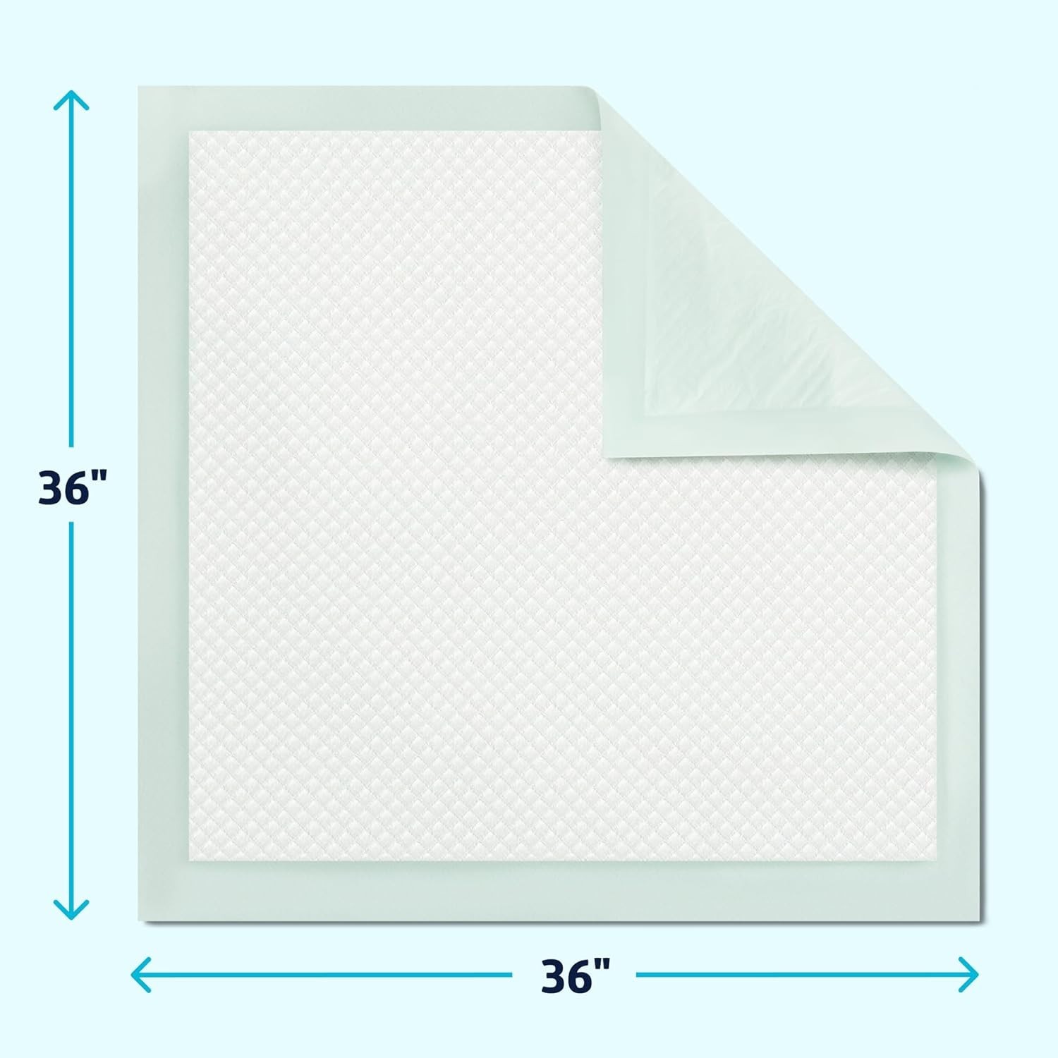Medline Super Absorbent Underpad, 36″ x 36″, 50 Count, Extra Large Disposable In