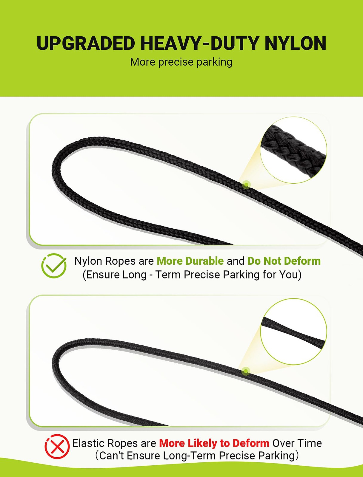 4Pack Tennis Ball Parking Aid with Adjustable String for Garage Parking