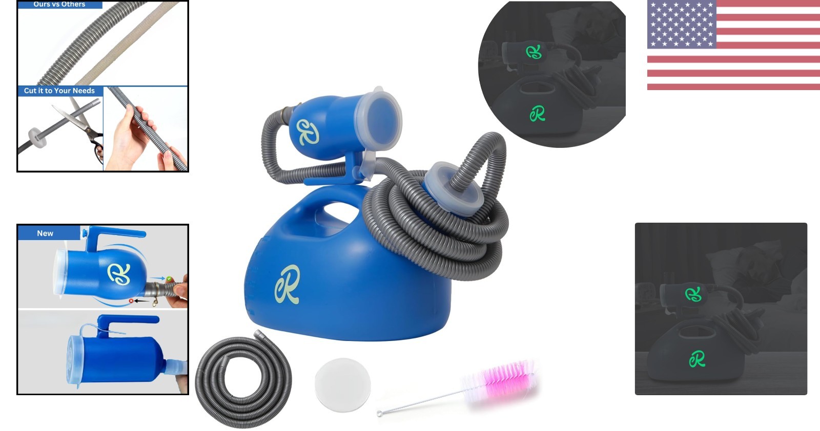 Nighttime Convenience for Men – Large Portable Urinal with No-Spill Lock 3000ml