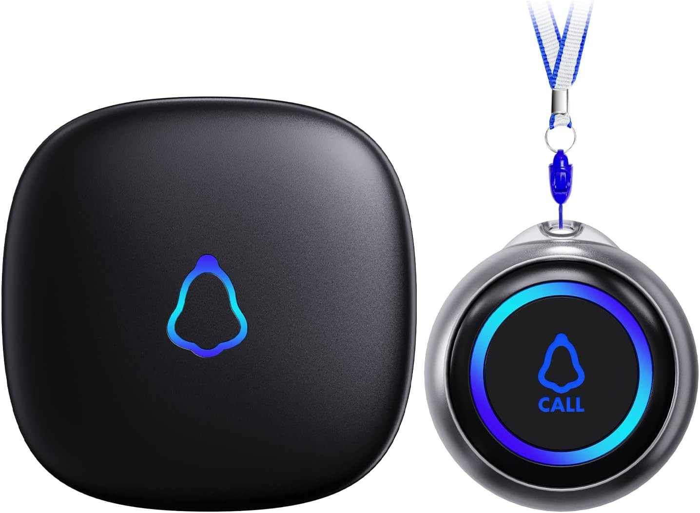 Caregiver Pager, Wireless Call Button for Seniors/Elderly at Home, 1 SOS Button
